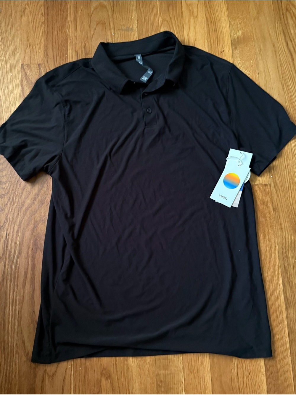 Vuori Strato Tech Polo Shirt Men’s Large Black